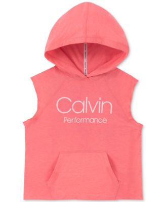 kids red sleeveless hoodie