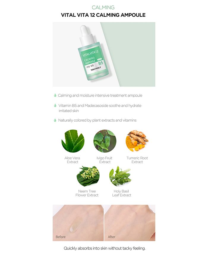 TONYMOLY - Vital Vita 12 Calming Ampoule, 1-oz.