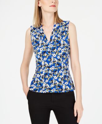 macy's calvin klein petite tops