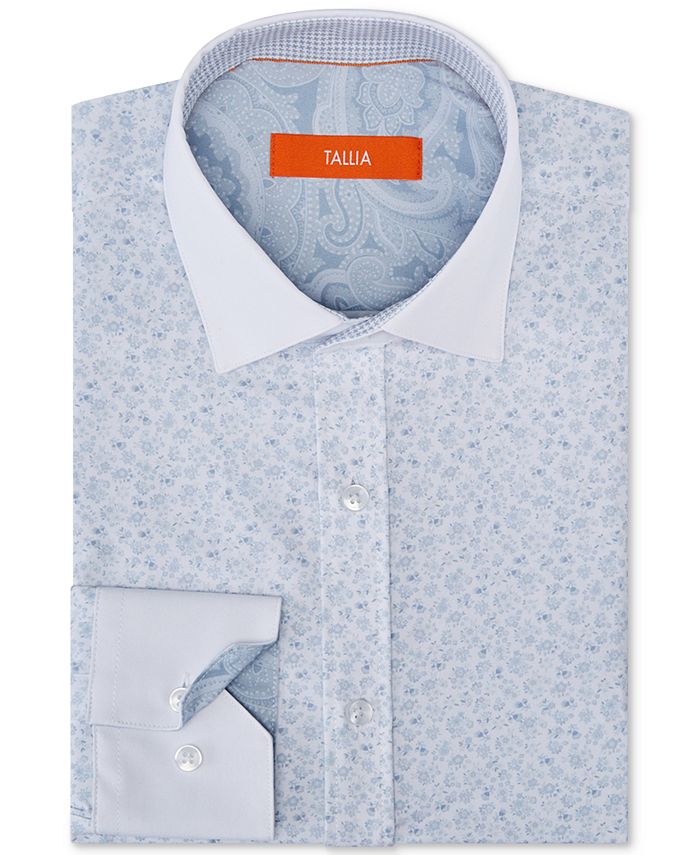 Tallia Men's SlimFit Floral Dress Shirt Macy's