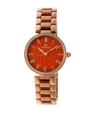 image of Empress Catherine Automatic Red Dial, Rose Gold Stainless Steel Watch 36mm