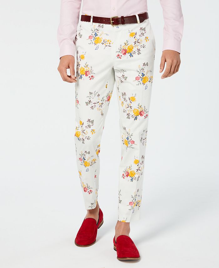 INC International Concepts INC Men's Slim-Fit Floral Pants, Created for  Macy's - Macy's