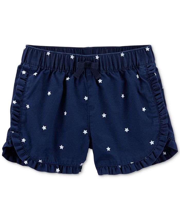 Carter's Toddler Girls Star-Print Cotton Shorts - Macy's