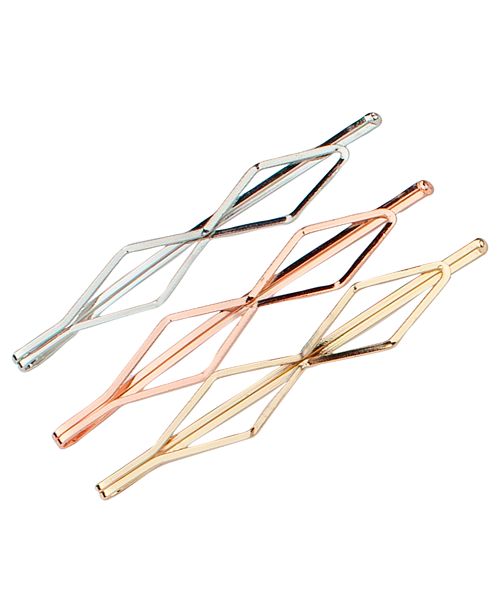 Kitsch Metal Diamond Shape Bobby Pins Reviews All Fashion