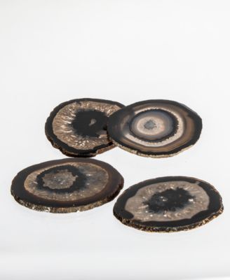 black agate coasters