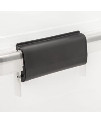 30.6qt WEATHERPRO Airtight Plastic Storage Bin with Lid and Seal and Secure Latching Buckles