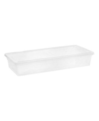 41 Quart Clear Storage Box, 1 Pack, Clear