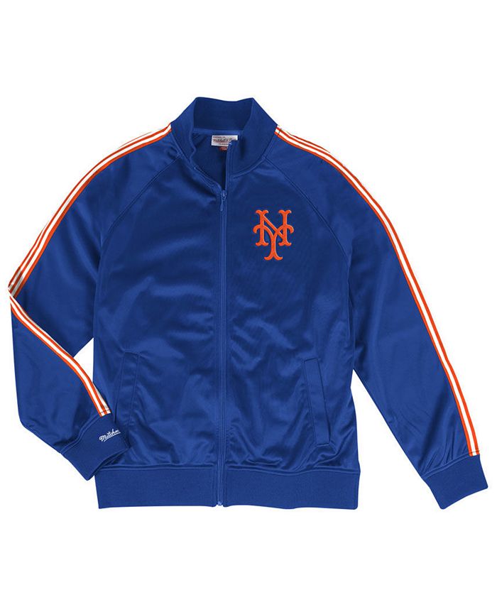Mitchell & Ness Men's New York Mets Sublimated Sleeve Track Jacket - Macy's