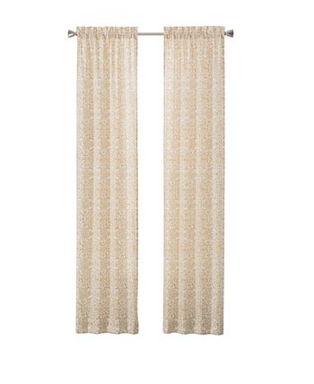 Wheat 2 Pack Window Curtain Panel Set 56" x 95" Pairs to Go Brockwell 