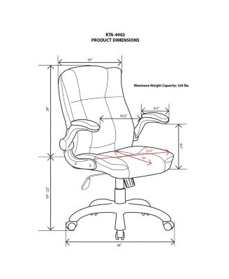 Techni Mobili Back Executive Office Chair