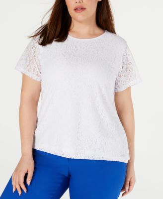 Calvin Klein - Plus Size Lace Top