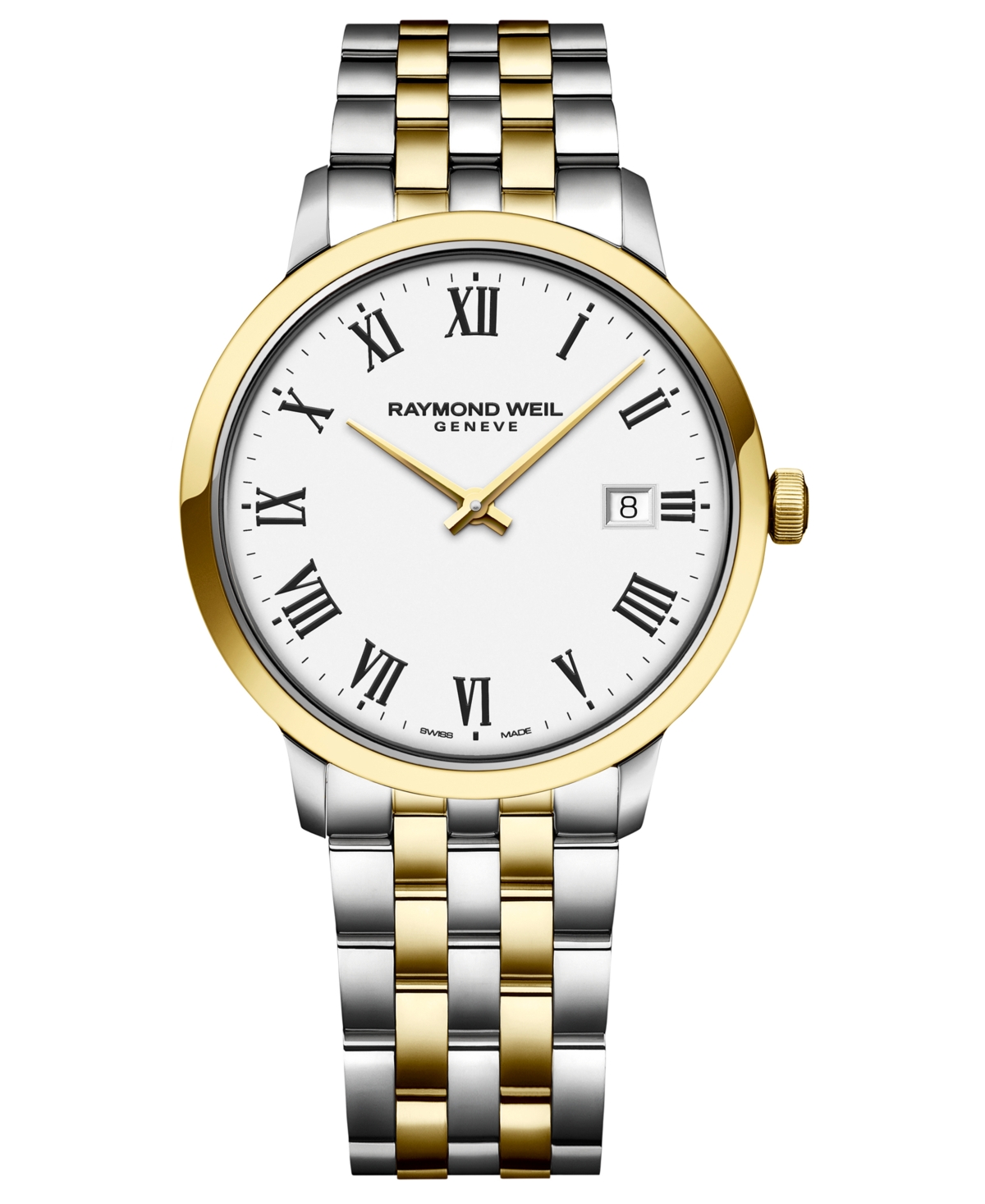 Shop Raymond Weil Men's Swiss Toccata Two-tone Stainless Steel Bracelet Watch 39mm In Two Tone
