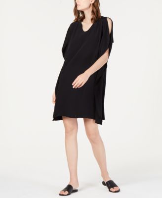 Eileen Fisher - Cold-Shoulder Kimono Shift Dress