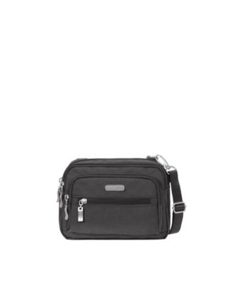 Triple Zip Crossbody Bag