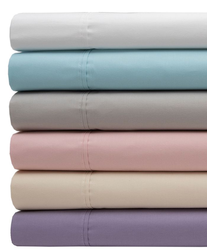 Elite Home Cotton Percale Queen Sheet Set Macy's