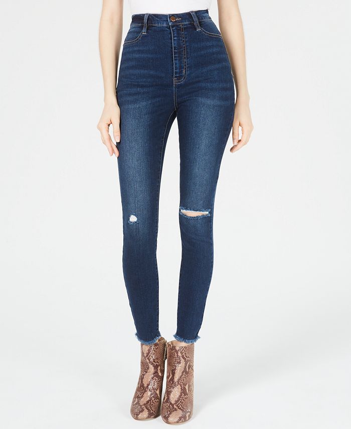 Tinseltown Juniors' Ripped HighRise Skinny Jeans Macy's