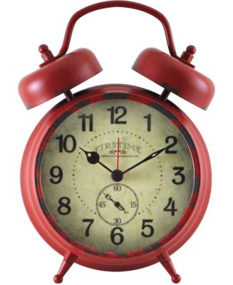 FIRSTIME & CO Red Double Bell Clock - Macy's