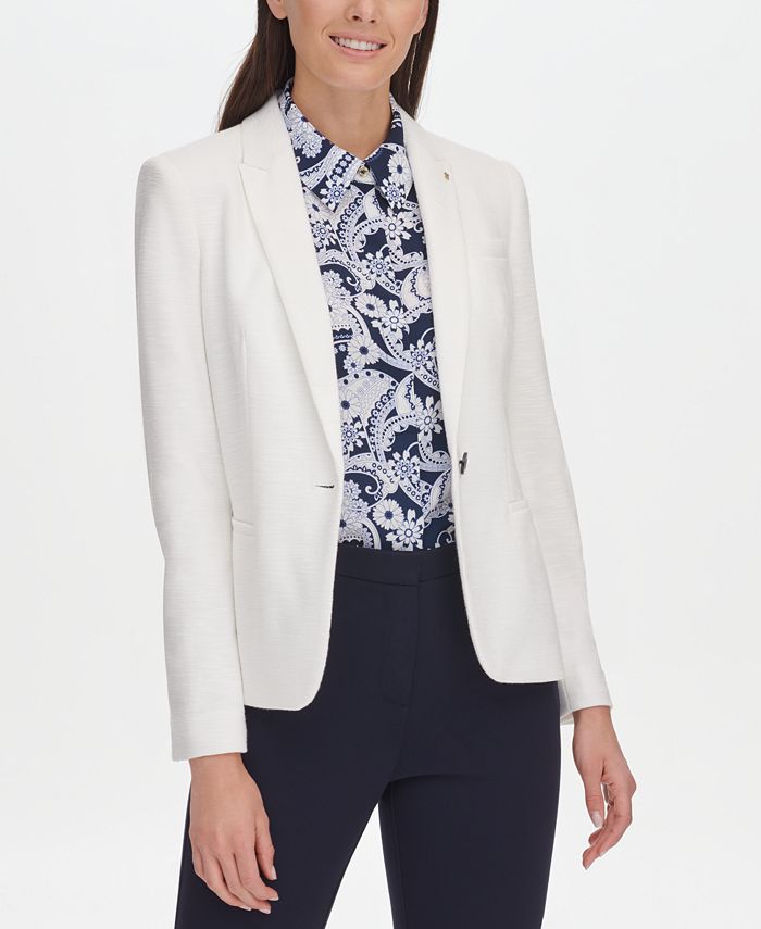 Tommy hilfiger women's elbow patch blazer on sale