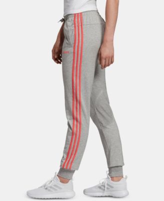 adidas essential 3 stripe joggers womens