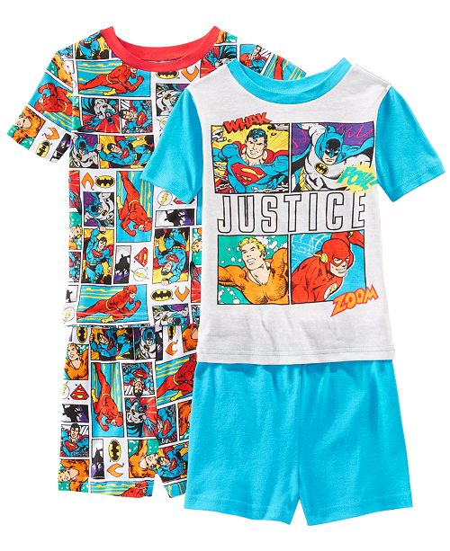 Ame Little Big Boys 2 Pack Justice League Graphic Cotton