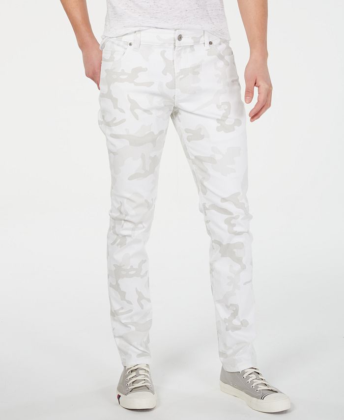American Rag Men's Slim-Fit White Camo Jeans, Created for Macy's ...