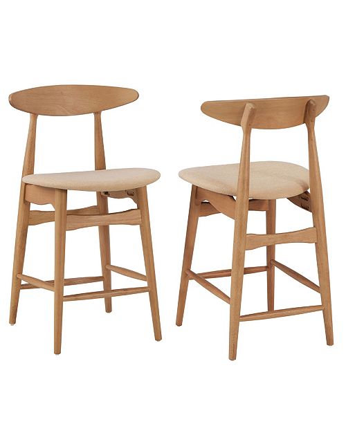 iNSPIRE Q Larvik Mid-Century Natural Wood Finish Counter ... (500 x 613 Pixel)