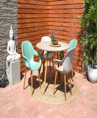 Grey Magnesium Oxide Buddha Garden Sculpture, 28 x 19 x 13