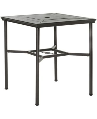 Hanover Montclair 3-Piece High-Dining Set with 2 Swivel Chairs and a 33" Square Table - 36.2" x 33" x 87.9"