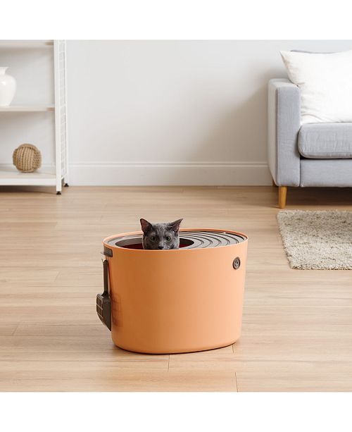 Iris Usa Medium Top Entry Cat Litter Box Reviews Home Macy S