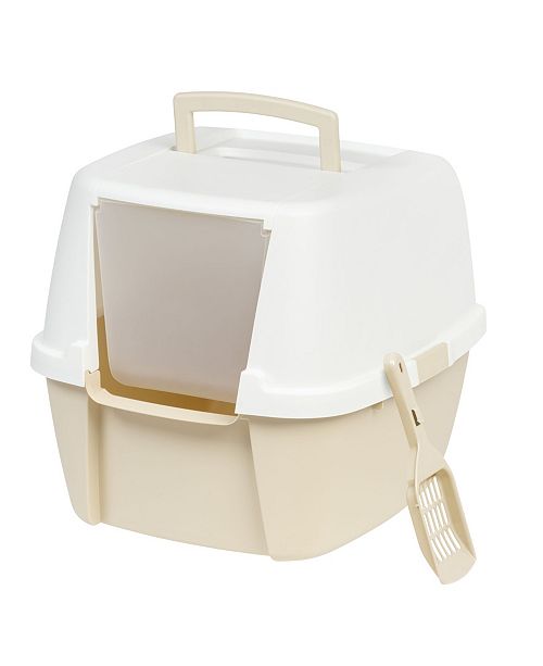 Iris Usa Jumbo Hooded Litter Box With Scoop Reviews Home
