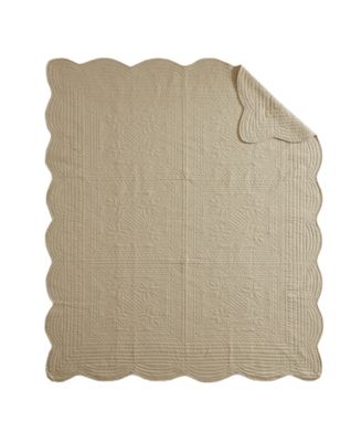 Tuscany Scalloped-Edge Throw, 60" x 72"