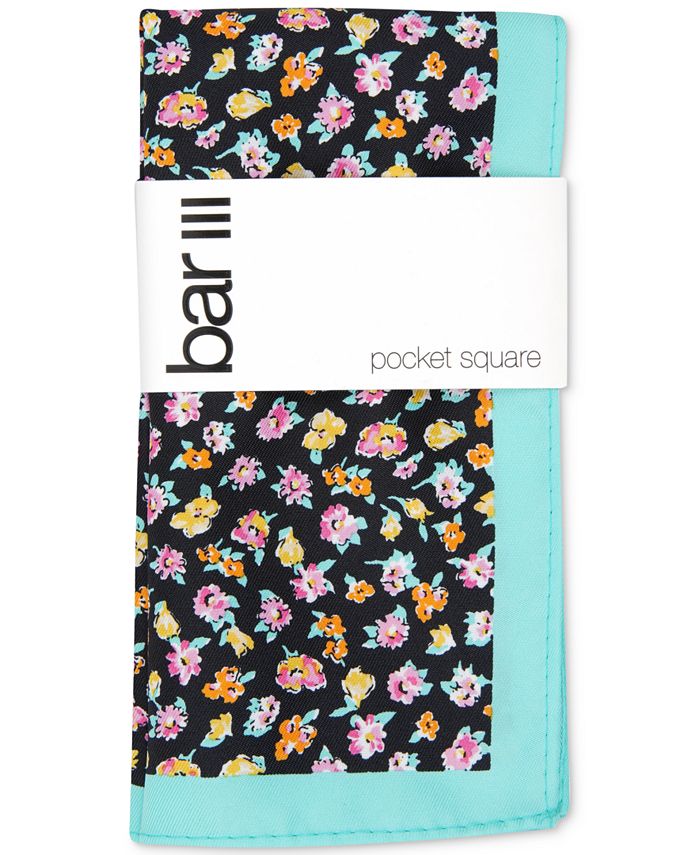Bar III Men's Newbury Floral Pocket Square, Created for Macy's Macy's