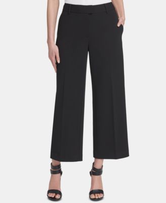 DKNY - Wide-Leg Cropped Pants
