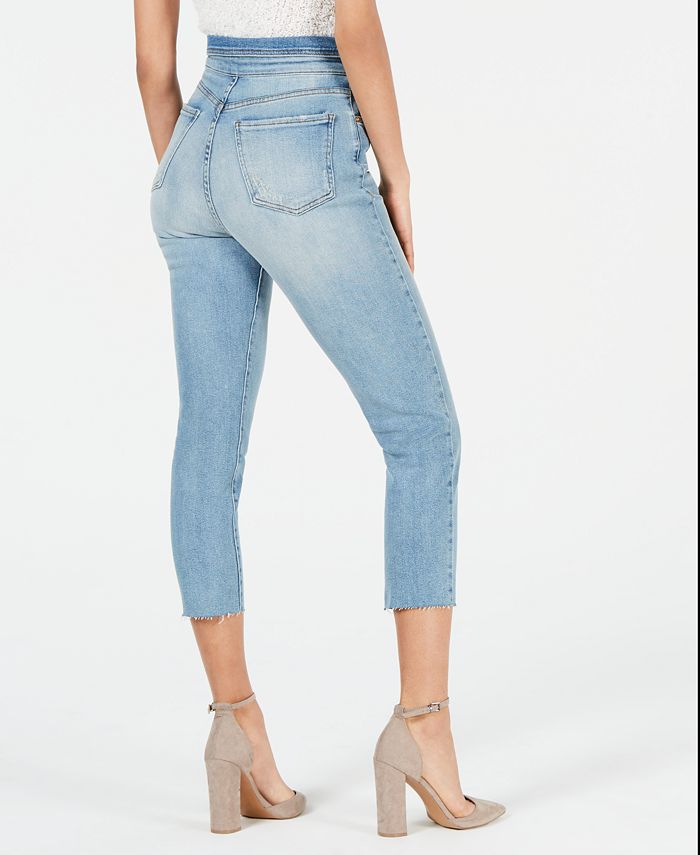 STS Blue Alicia Folded-Waist Cropped Skinny Jeans & Reviews - Jeans ...