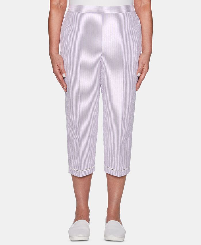 ladies seersucker capris