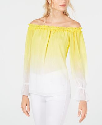 macy's inc off the shoulder tops