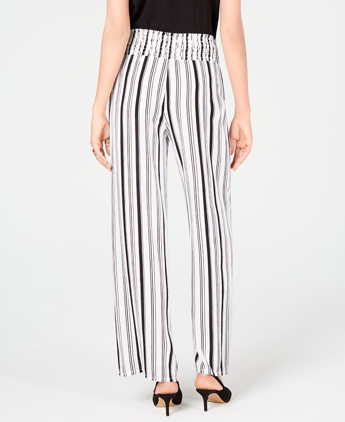 INC International Concepts Striped Wide-Leg Pants, Created for Macy's ...