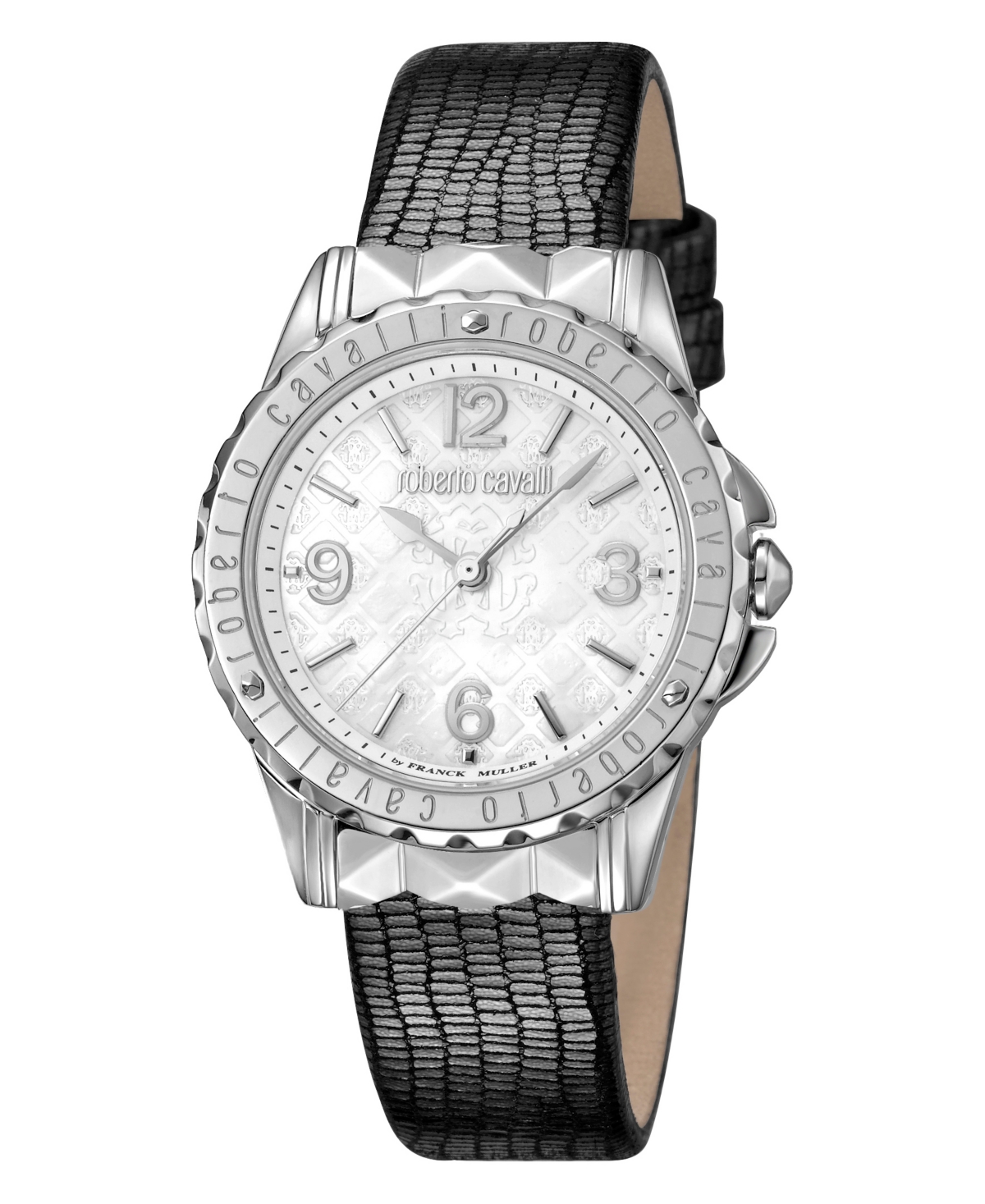 By Franck Muller Women's Swiss Quartz Gray Leather Strap Watch, 34mm - Gray