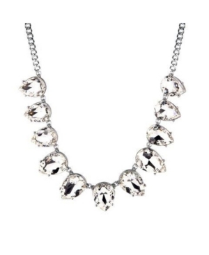 image of Nicole Miller Teardrop Stone Statement Necklace