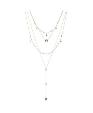 image of Nicole Miller Multi Row Star Y Necklace