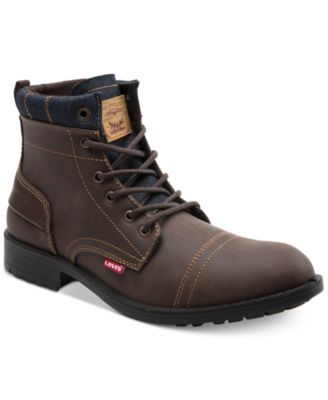 levis brown boots mens