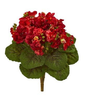 Nearly Natural - 12” Violet Bush Artificial Flower (Set of 4)
