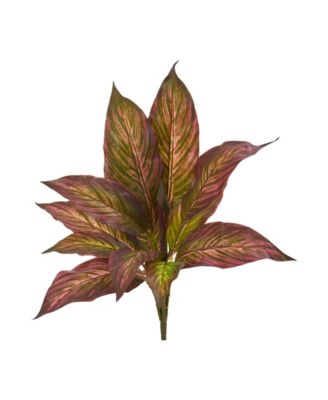 Nearly Natural - 17” Musa Leaf Bush Artificial Plant (Set of 12)