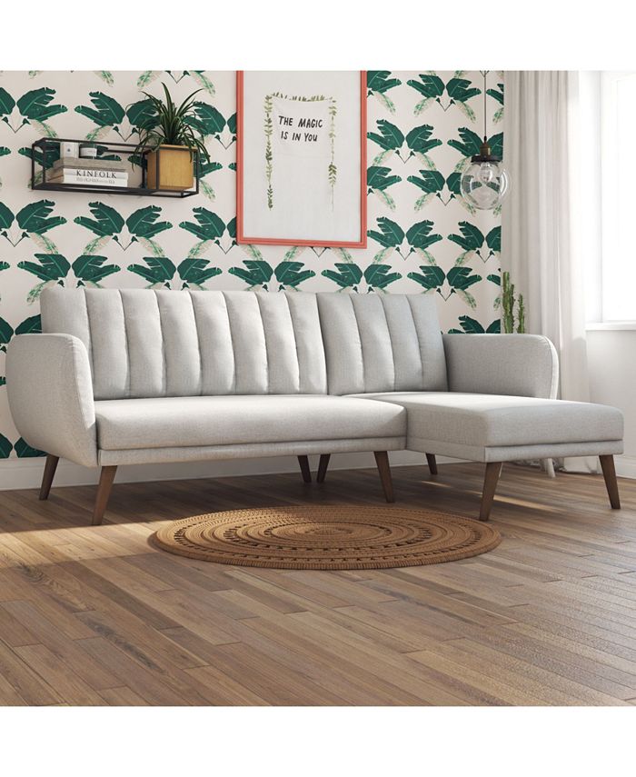 Novogratz Collection Novogratz Brittany Sectional Futon Sofa Macy's