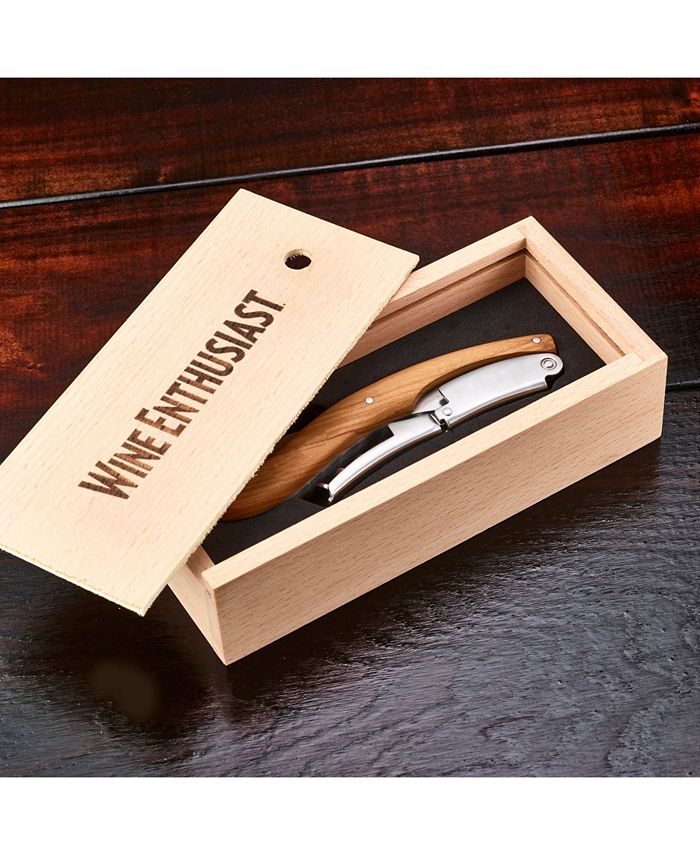 Wine Enthusiast Executive Olivewood Corkscrew - Macy's