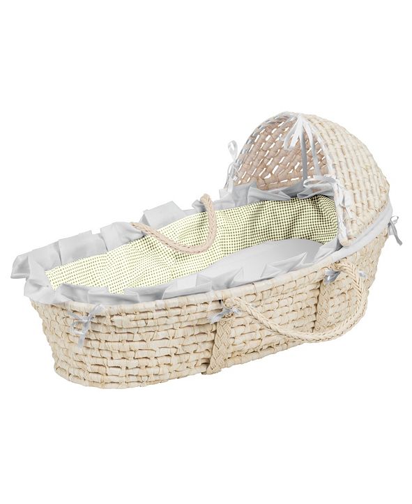 Badger Basket Natural Moses Basket with Hood & Reviews All Baby Gear