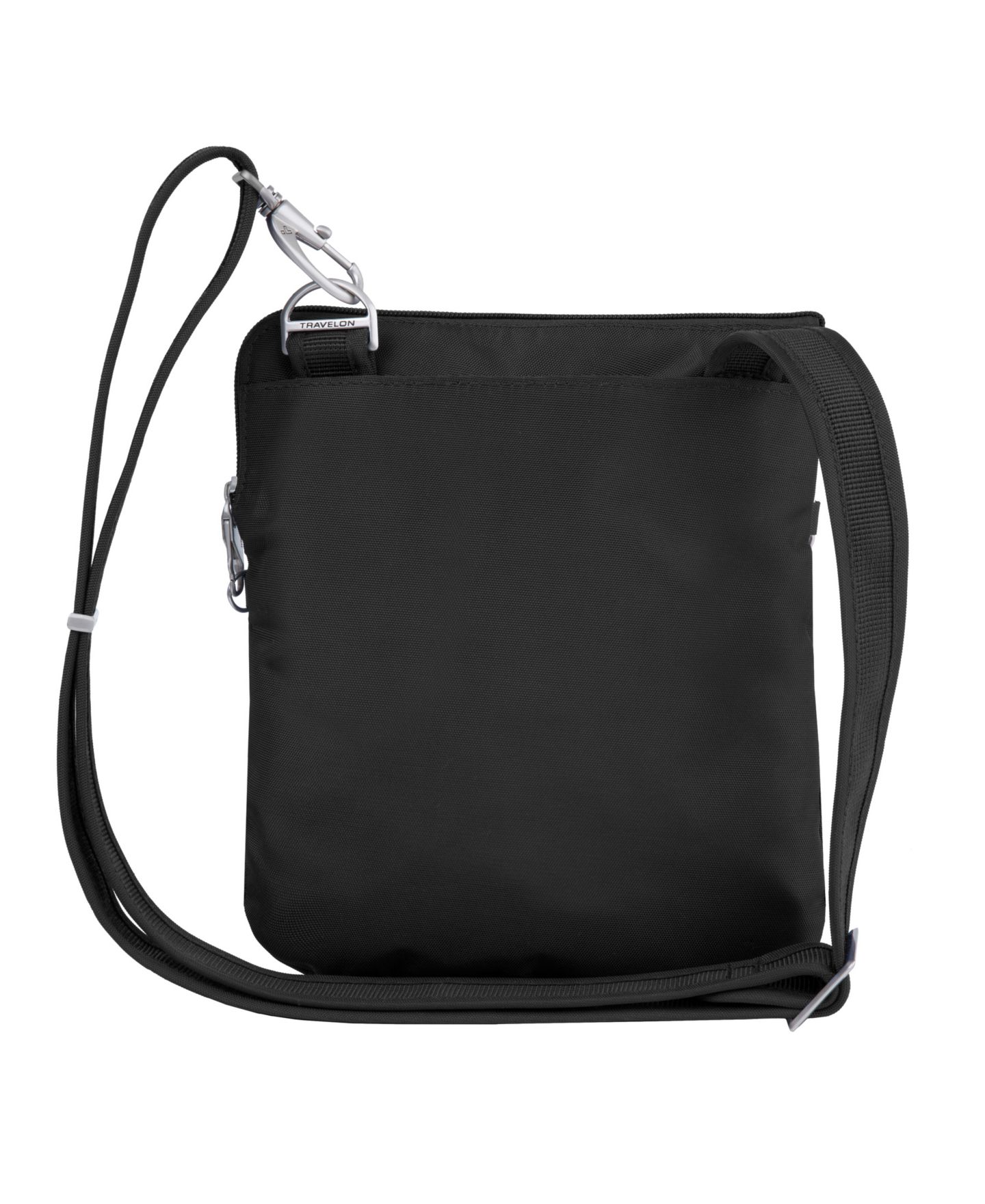 Женская сумка Travelon Anti-Theft Classic Slim Double Zip Crossbody, цвет: Чёрный — фото 3