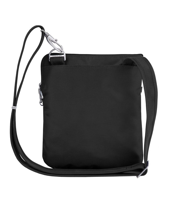 Travelon AntiTheft Classic Slim Double Zip Crossbody Macy's