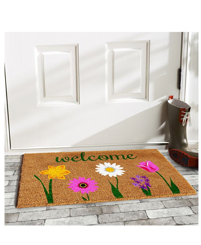 Home & More Carmine 17" x 29" Coir/Vinyl Doormat Macy's