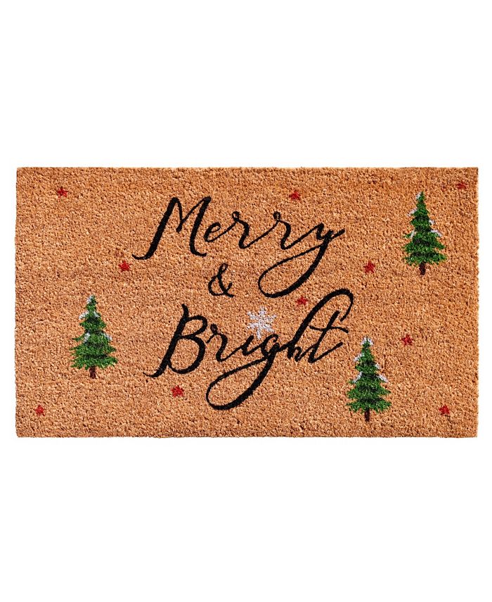 Home & More Yule 24" x 36" Coir/Vinyl Doormat Macy's